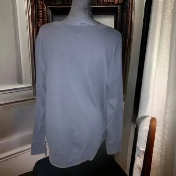 Faded Glory Black Soot Lightweight Women's Long Sleeve Shirt Size 2X (18W/20W)! - Picture 8 of 16